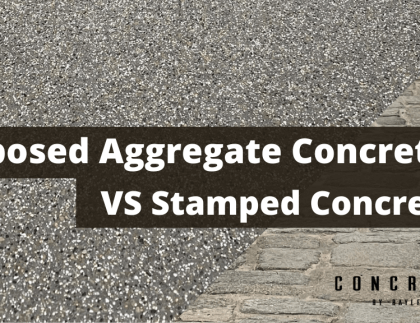 Exposed Aggregate Concrete VS Stamped Concrete Services Near Me
