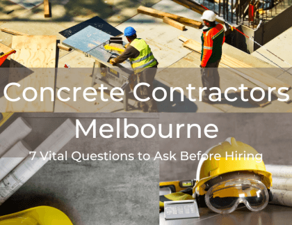 Melbourne Concrete Contractors