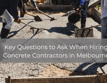 Concrete Contractors in Melbourne